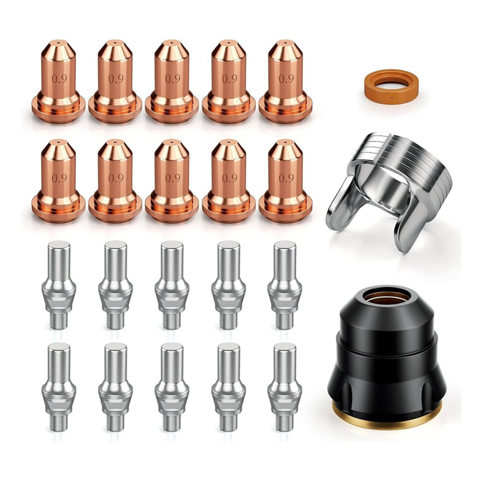 Ipt60 Plasma Cutter Torch Consumables, .035" Plasma Cutter Accessories For Cut55 Non-Hf And Cut55 Mp, 30-40A 4854128980401