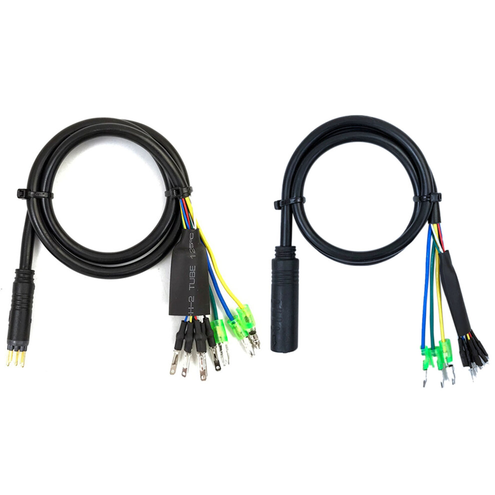 2Pcs Motor Convert Extension Cable 9 Pin Conversion Line Waterproof E-Bike Extend 60Cm - Female & Male-image-OPC-PNHW98T-NEW