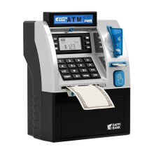 ATM Piggy Bank for Kids,ATM Machine for Real Money with Debit Card,Electronic Savings Safe Box,Gifts for Teen Boys Girls