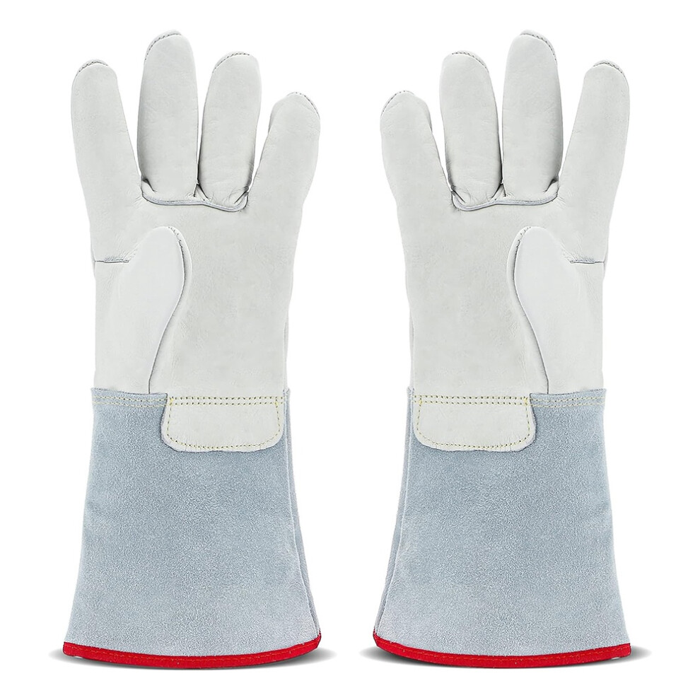 Cryogenic Gloves 14.2Inch/36Cm Long Mid-Arm Ln2 Protective Gloves For Liquid Nitrogen/Dry Ice/Cold Storage 4854128962384