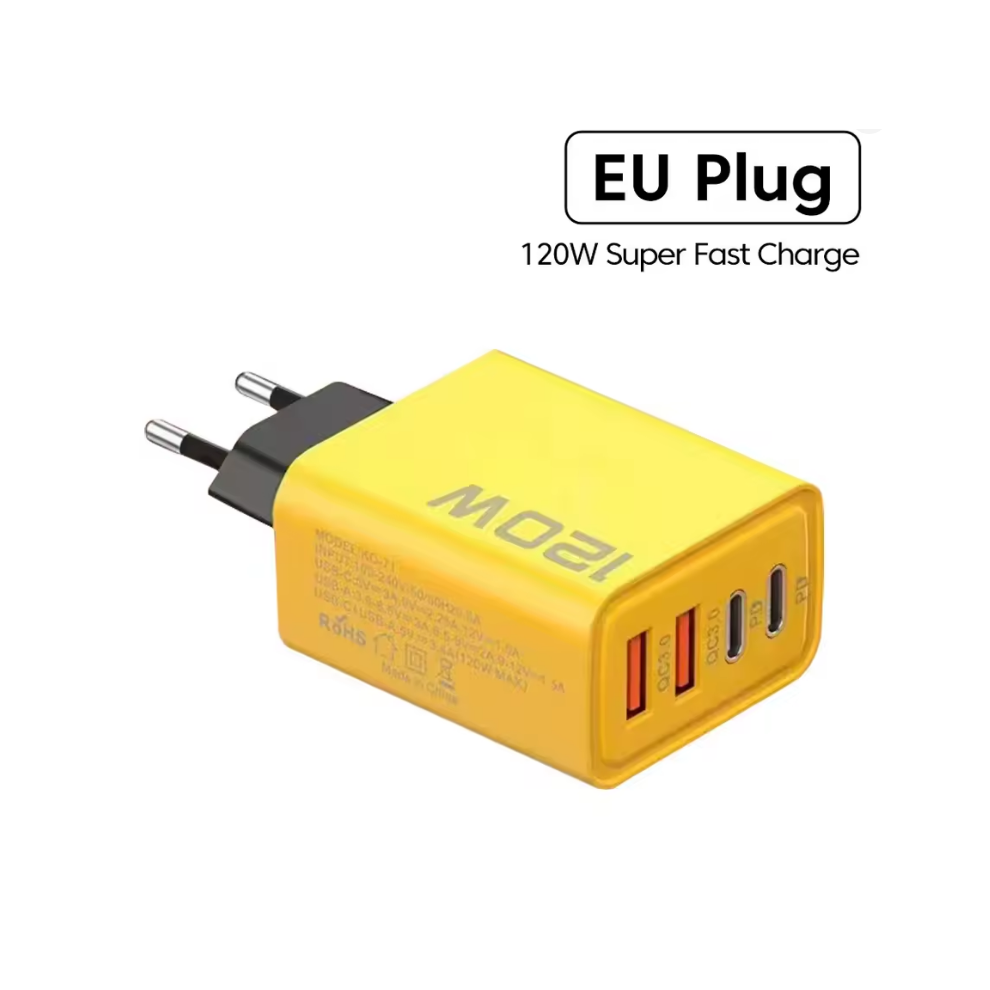 4-Port Usb-C Pd Fast Charger With Qc 3.0 Adapter 96742952