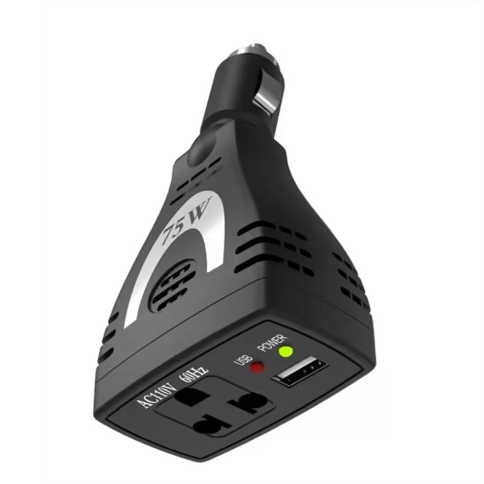 Car Power Inverter,75W Dc12v To Ac 110V Auto Converter Usb Charger Adapterfor Adapter Converter Charger 4854128956857