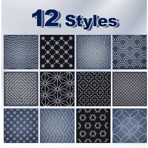 28pcs Plastic Stencil Kit, Template Pattern Geometric Embroidery Thread Drawing Line Template for Hand Quilting Sewing 1
