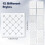 28pcs Plastic Stencil Kit, Template Pattern Geometric Embroidery Thread Drawing Line Template for Hand Quilting Sewing 5