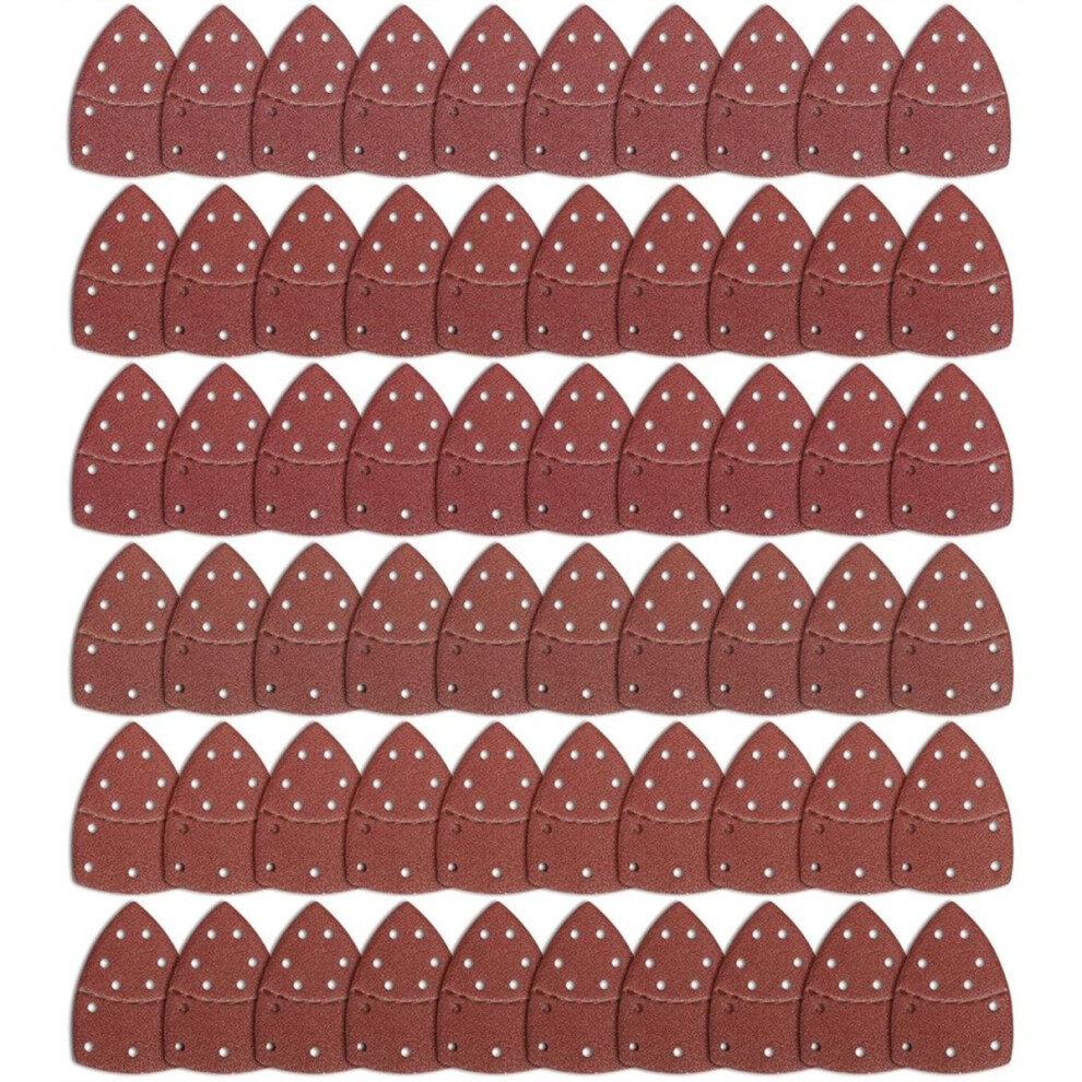 60Pcs Sanding Sheets,11-Hole Mouse Sandpaper Sheets Compatible With Multi-Sander 100A/200 / 18 4854128957755