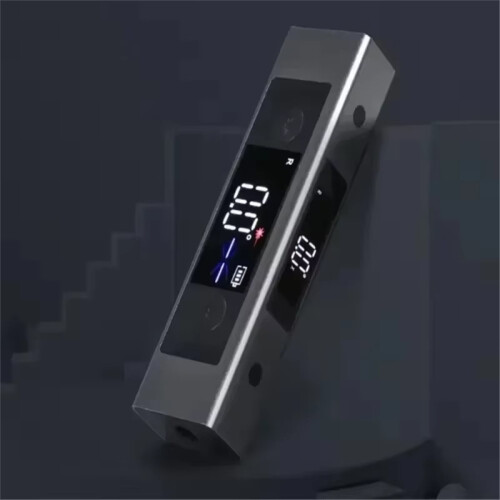 2 in 1 Laser Level Ruler Type-C Double Laser Angle Ruler Protractor Digital Inclinometer Measure Tool Protractor 2