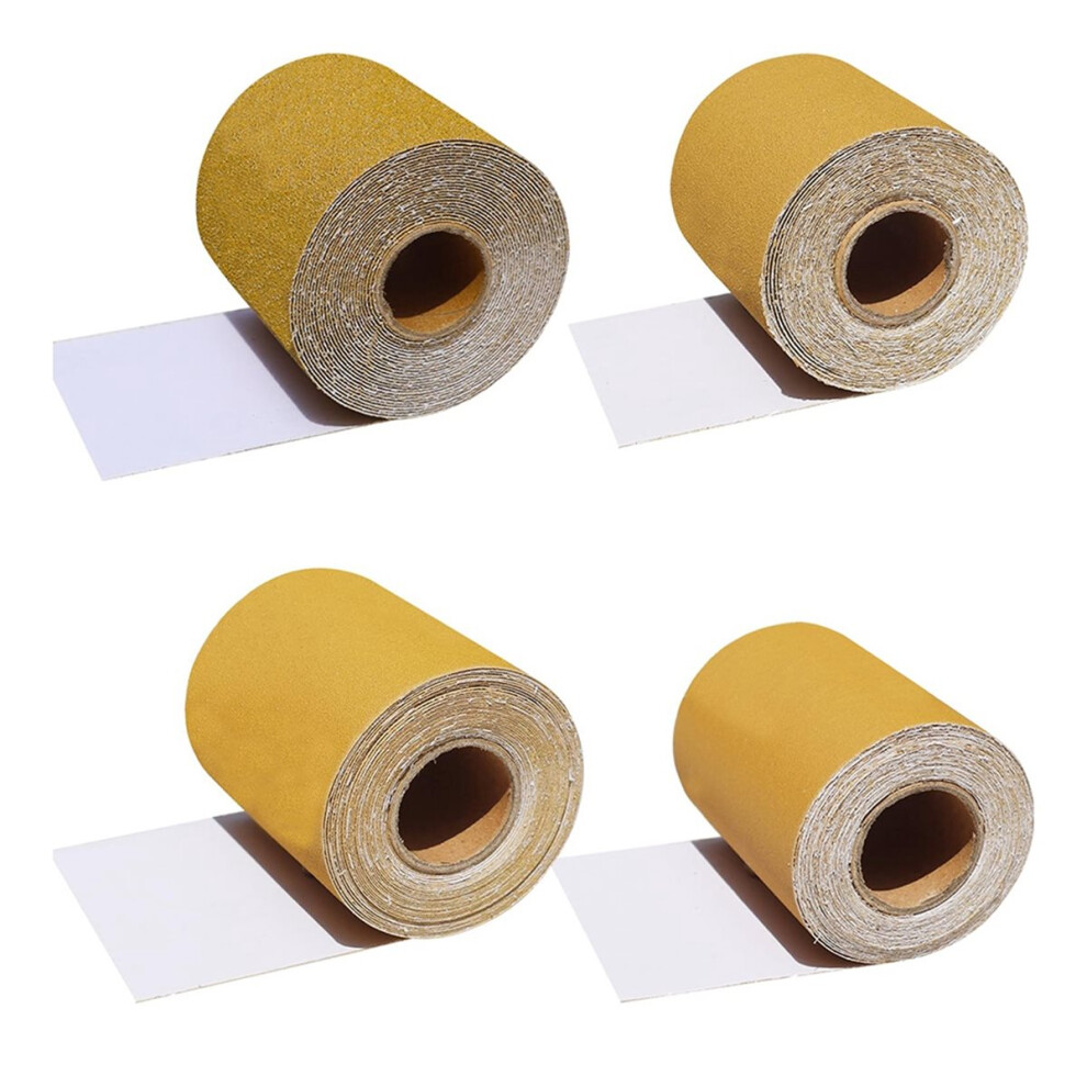 Total 20 Yards Long Continuous Roll Kit - 80 120 220 320 Grit Psa Longboard Sandpaper, 2-3/4Inch Wide 4Pcs 4854128972550