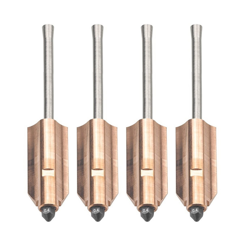 4Pc Upgraded For Ad5x Bimetallic Hardened Steel Nozzles 0.4Mm 3D Printer Parts Detachable Nozzle 4854128971560
