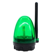 12V-265V Outdoor LED Alarm Light Strobe Flashing Light Wall Mount Emergency Warning Lamp for Gate Opener Green