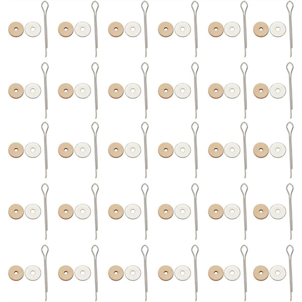 30 Set 11.5Mm Doll Joint Connectors Cotter Pin Joints And Fibreboard Disks Rotatable Pin For Plush Doll Making Supplies 4854128994330
