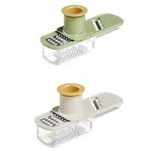 Mini Garlic Slicer Multi-Functional Mandoline Slicer Veggie Garlic Ginger Grinder Vegetable Mandoline 2pc