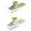 Mini Garlic Slicer Multi-Functional Mandoline Slicer Veggie Garlic Ginger Grinder Vegetable Mandoline 2pc 1