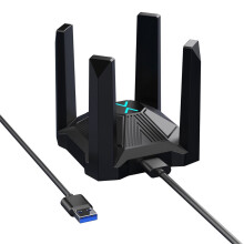 USB 3.0 Driver-Free USB WiFi 6 Wireless Network Card AX1800M Dual-Band 5G Computer Receiver Transmitter for Win8/10/11