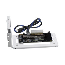GPU OCuLink GPU Dock PCIe 5.0x4 GDP Laptop to External Video Graphics Card M.2 Oculink SFF8611 to PCIE X16 Bend White