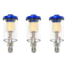 3-Pack Air Compressor Water Separator Filter - 1/4" NPT, Oil Moisture Trap for Pneumatic Tools (90 PSI Max)