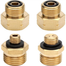 4Pce Gas Bottle Adapter Set,Gas Adapter Gas Bottles Adapter,Euro Adapter for Gas Bottles,for Filling German Gas Bottles