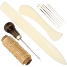 Leather Working Kit DIY Leather Craft Sewing Tools with Multiple Portable for Hand Stitching