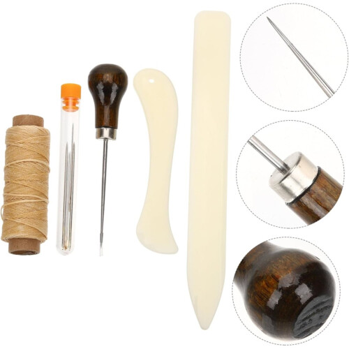 Leather Working Kit DIY Leather Craft Sewing Tools with Multiple Portable for Hand Stitching 2