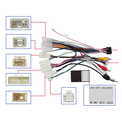Car Accessories Android Radio CAN-Bus Decoder Wiring Harness Plug & Play for XV 2018 2019 2