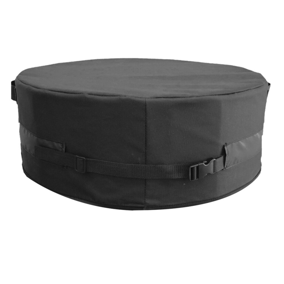 Outdoor Fire Pit Cover Round For In-Ground Fire Pits 46-51 Inch, 600D Waterproof Weather- Polyester Cover 4854128908214