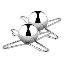 2pcs Espresso Cooling Ball, Stainless Steel Espresso Ball Chiller with Stand,Rapid Espresso Ball for Espresso