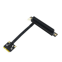 270 Degree Mini PCIe to PCI-E 16X Adapter Cable Riser Mini PCIe to PCI Express 4P Power for PCIE Tester Extender