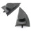 2PCS for Vios 2008-2012 Car Tweeter Refitting Audio Door Angle Speaker Cover Boxes Mounts 3