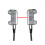 BX-TR100N Photoelectric Sensor Switch Mini Ultra-Thin Diffuse Reflective Detection 2000mm Stainless Steel Shell 1