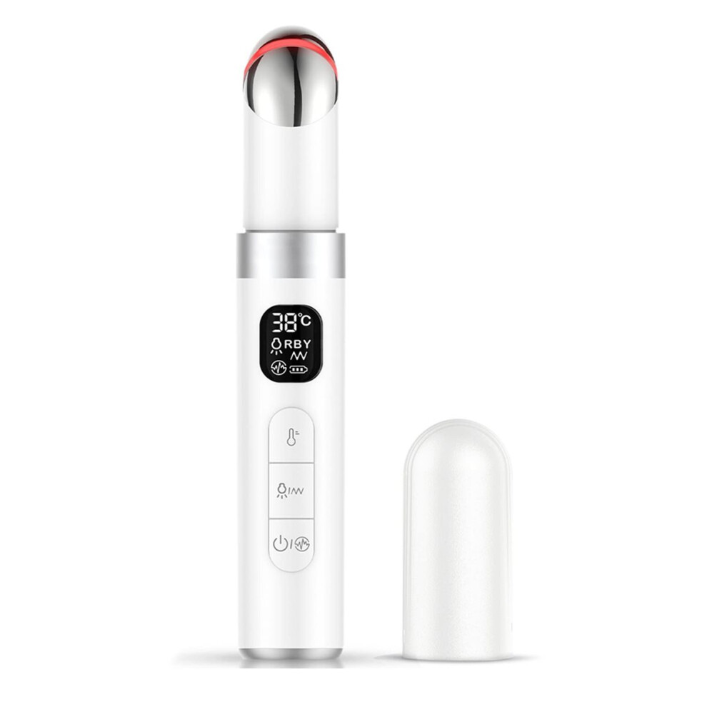 Electric Eye Massager Ems Microcurrent Reduce Eye Wrinkles Remove Circles Hot Vibrations Beauty Skincare Device Dark 4854128929844