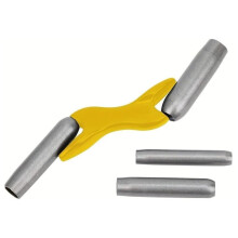 Ergonomic Brick Jointer Tool Set, 4 Sizes 1/2 5/8 3/4 7/8 Inch, Steel Handle, Includes Protective Cover, Yellow