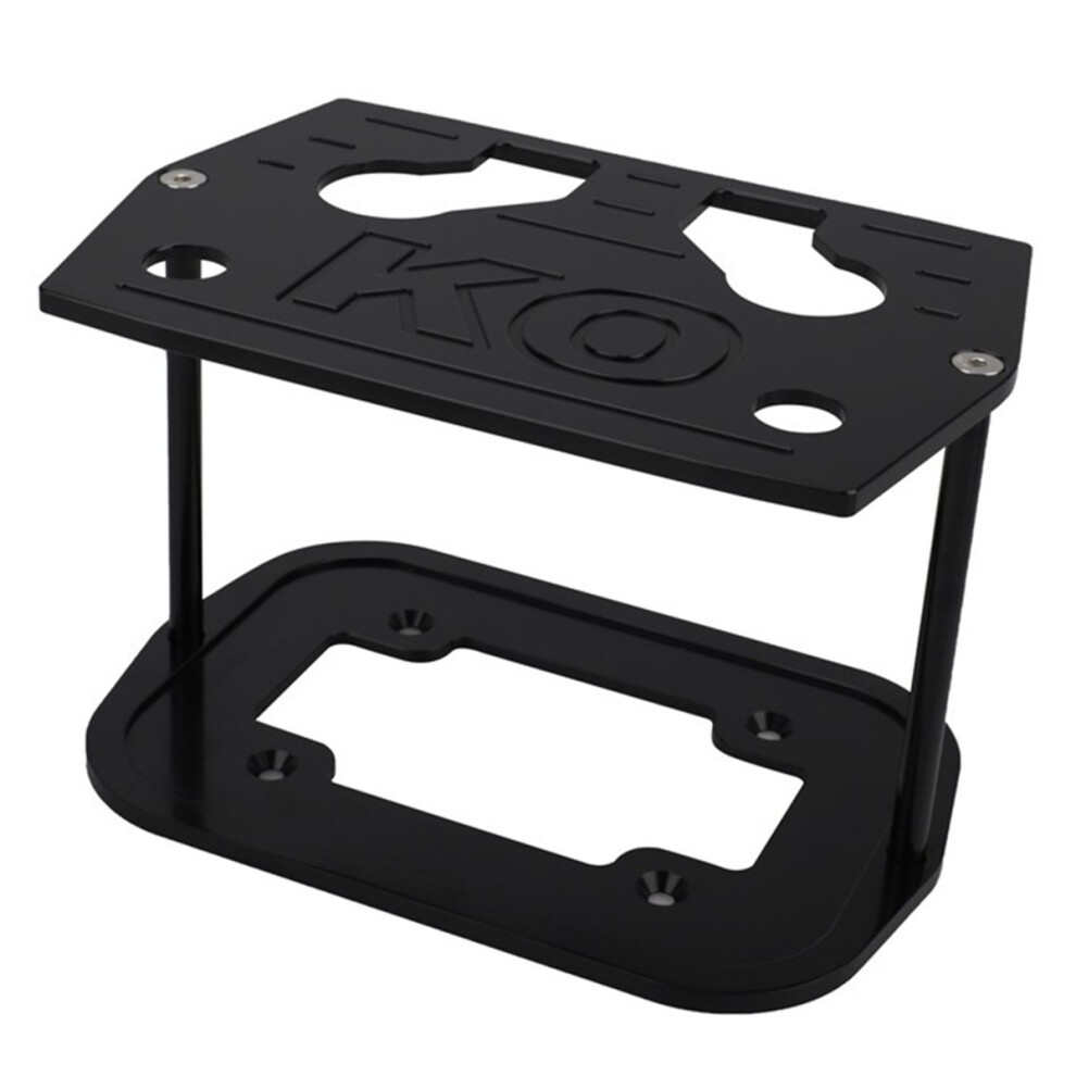 Car Battery Bracket Tray Aluminum Alloy For 34/78 Group Battery Sturdy & Black 4854128933483