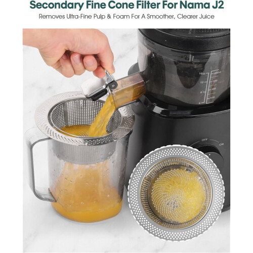 Pulp Strainer for J2 Cold Juicer for J2 Juicer Secondary Fine Filter Accessories 2