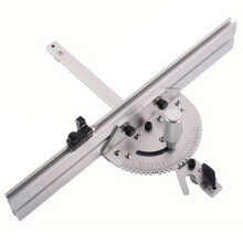 Push Handle Adjustable Angle Disc Slide Woodworking Aluminum Push Ruler Bandsaw Inverted Trim DIY Auxiliary Tool 410mm