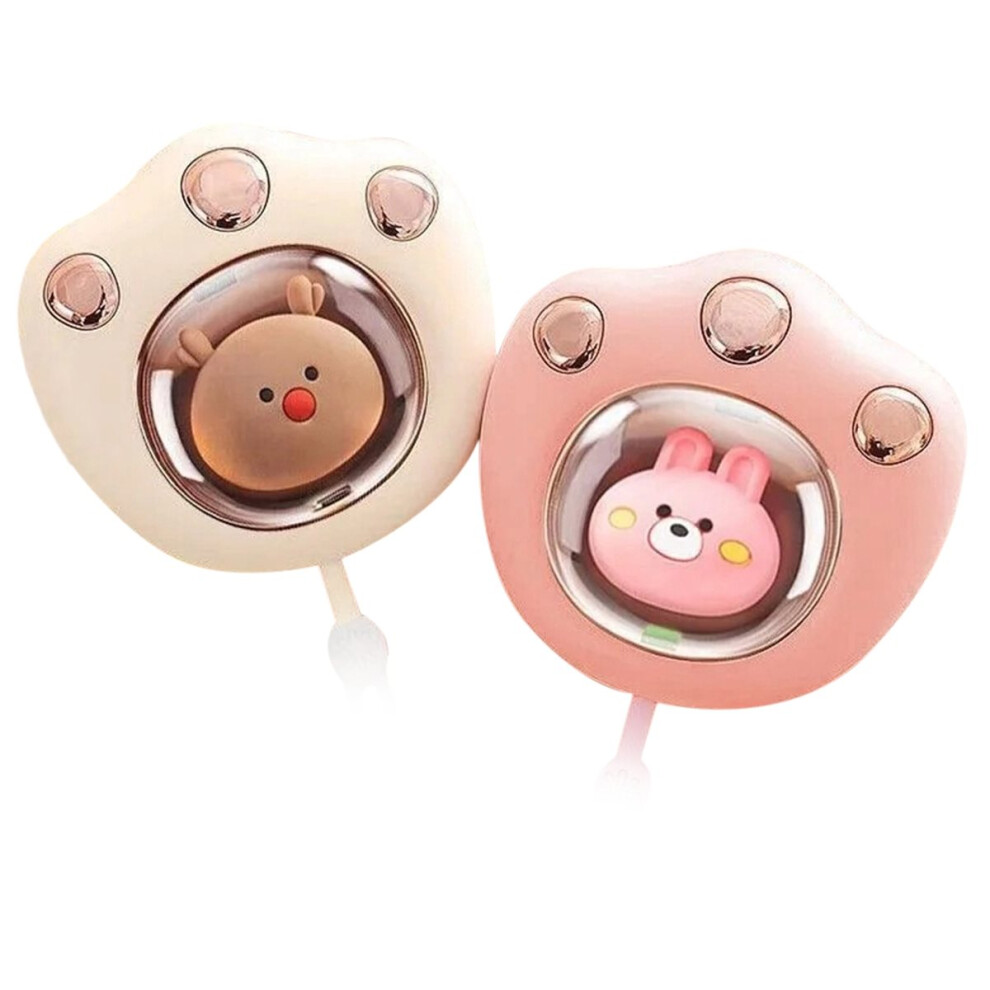 Kawaii Usb Rechargeable Hand Warmer Mini Heater Cute Portable Hand Warmers Winter Warm Supplies 2Pc 4854138050019