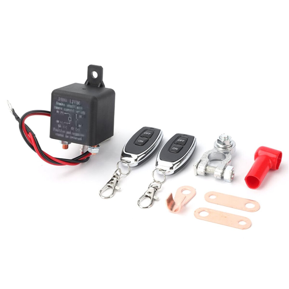 Car Battery Disconnect Switch Remote Control Power Kill Master Isolator Cut Off Switch 200A/12V With Remote Control 4854128910019