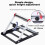 Adjustable Cutting Machine Support Frame with Foldable Miter Table Portable Woodworking Tool 5