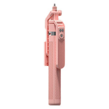 1.8m Long 360 Rotating Head Phone Selfie Stick Four-Legged Stand Bluetooth Remote Expansion Tripod for Smartphone Pink