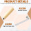 Professional Pointer Trowel Set, 3 Sizes with Wood Handle for Masonry and Mortar Repair 4