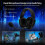 ATTACK L80PRO Wireless Gaming Headset, Bluetooth 2.4G Triple Mode Headset with 20ms Low Latency, 40mm Drivers White 3