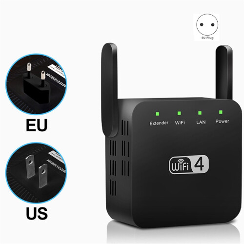 300Mbps WiFi Repeater Router 2.4G Access Point Broadband Wireless Booster Long Range Amplifier Network Extender EU Plug 1