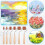 6Pcs Rubber Brayer Rollers, Craft Stamping Ink Roller with Comfort Grip for Printing Printmaking Embossing Versatile 6