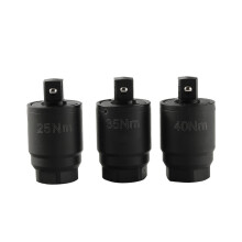 25NM+35NM+40NM Torque Adapter Set, for 3/8inch Drive Ratchet, Works with Oil Filters, Oil Pan Bolts, Timing Cover Bolts