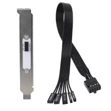 Motherboard External Power Switch HDD LED Restart Button Extension Power Cable for PC Case Chassis PCI Baffle