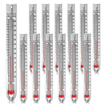 12-Pack V Shaped Dual Scale Science Thermometers, Mercury-Free for Schools, Labs, and Home Experiments
