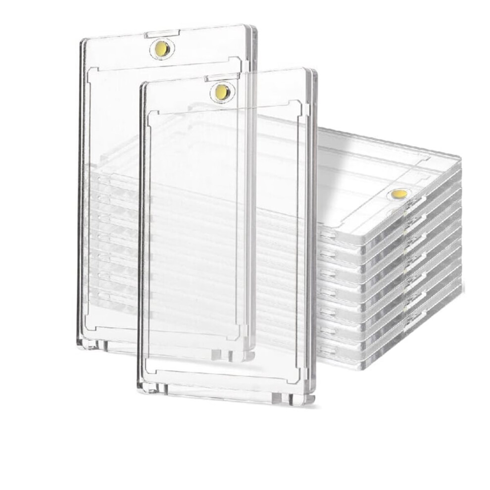 20Pcs 35Pt Clear Magnetic Card Holders For Trading Cards Magnetic Card Protector For Sports And Collectible Cards 4854138048467