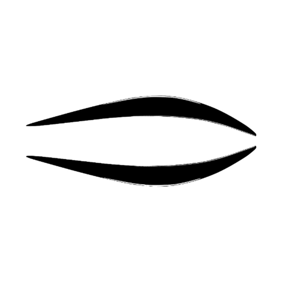 Headlight Eyelid Headlamp Eyebrow Sticker Strip Trim Cover For Q50 2014 - 2022 Black 4854128936194
