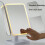 LED Trifold Makeup Mirror with Smart Touch Control, Adjustable Brightness, Portable Vanity Mirror for Dorm Room 6