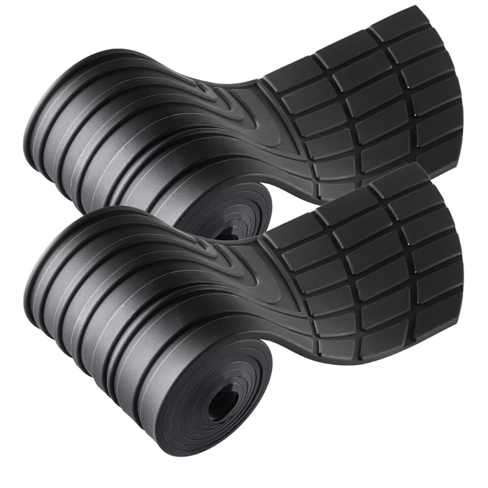 2 Pcs Car Rear Bumper Protector, Bumper Anti-Collision Universal Rubber Anti-Scratch Trunk Guard For Suvs And Cars 4854138078792