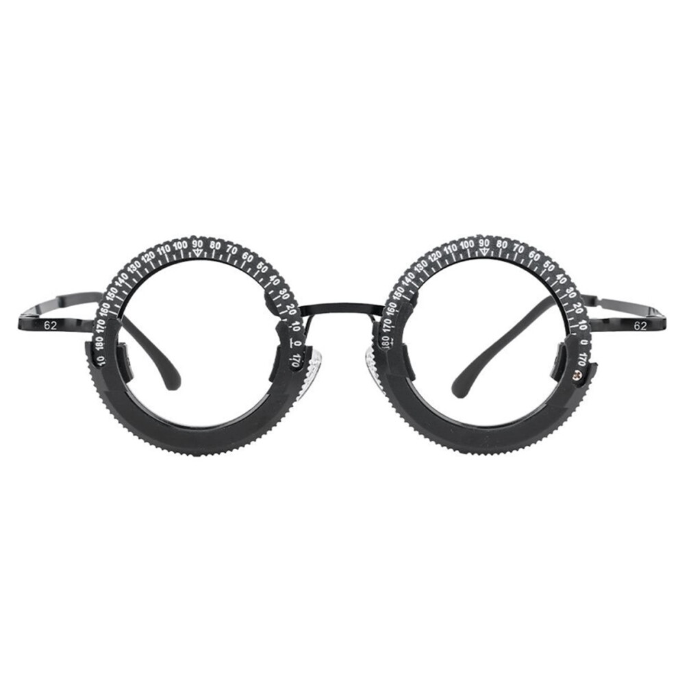 Trial Frame, Glasses Optometry Frame, Stainless Steel Temples, Comfortable and Non-Slip Nose Pads, Insert Frame