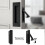 Pocket Door Handles and Edge Pull Matte , Handles Hardware ,Recessed Finger Flush Pulls 3pcs Black 3